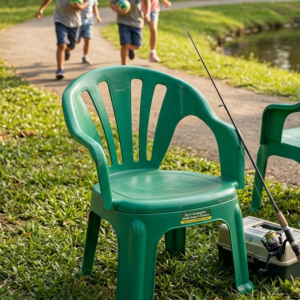 kursi bakso anak dengan sandaran | kids plastic stool with backrest