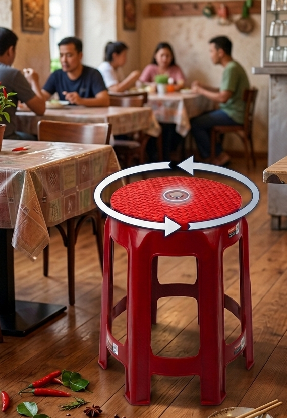 kursi bakso putar | plastic swivel chair kursi bakso putar | plastic swivel chair