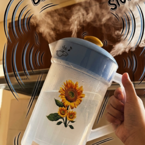 electric heating mug with auto boil alert sound