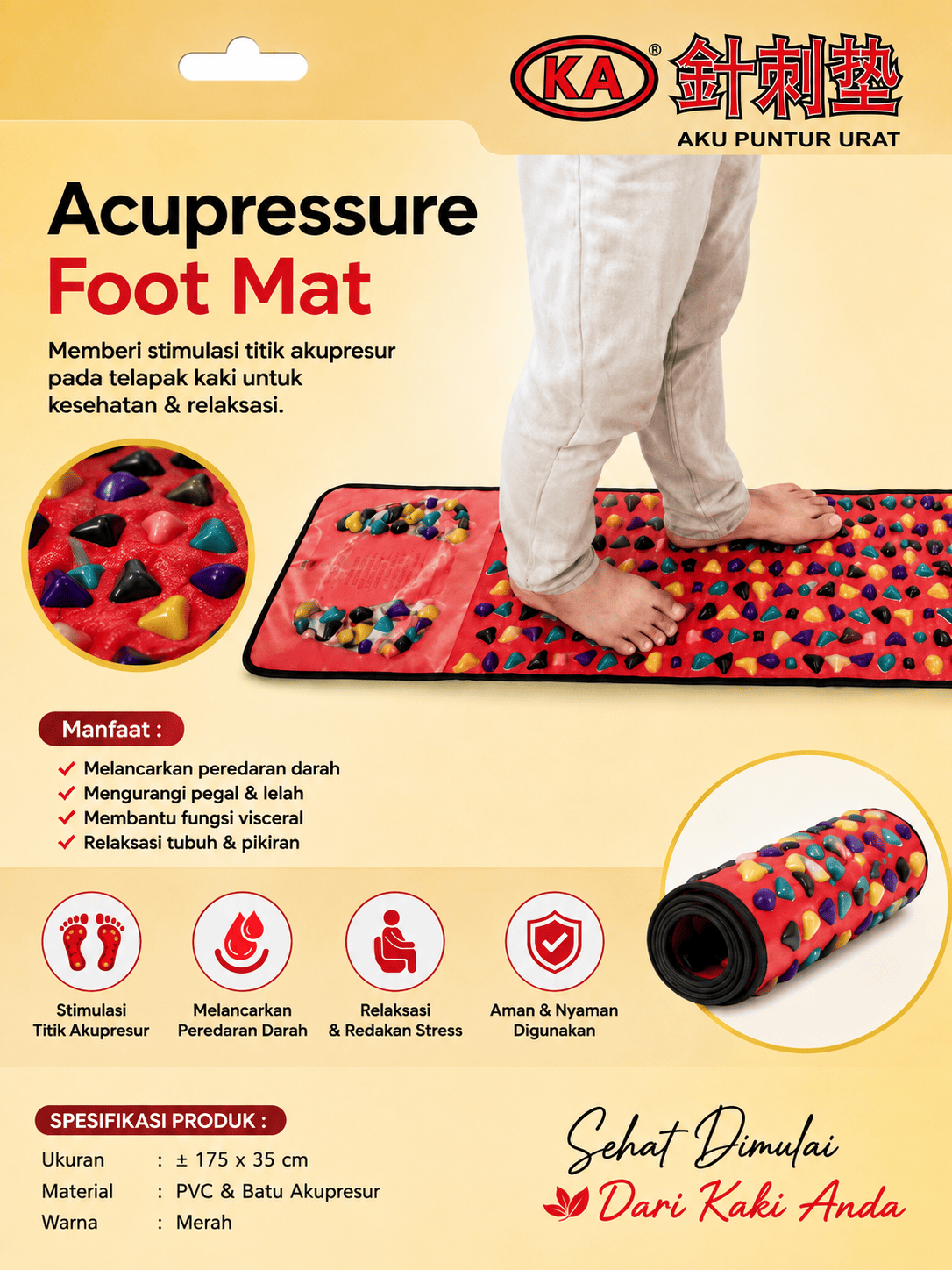 alas pijat kaki acupressure | foot massage mat alas pijat kaki acupressure | foot massage mat